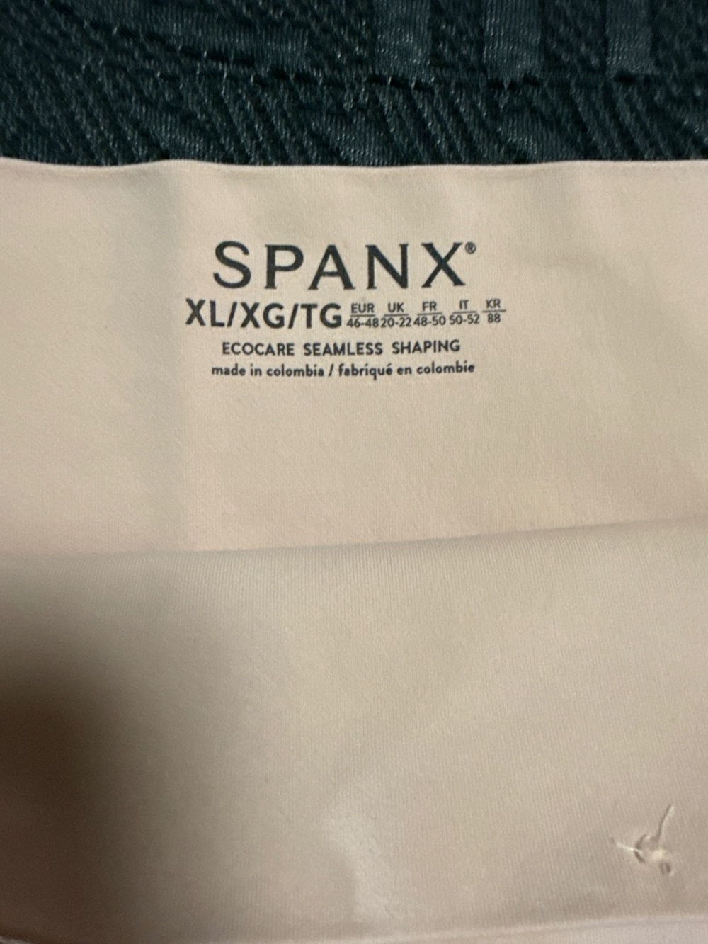 NWOT Spanex Ecocare Seamless Shaping Thong Sz. XL